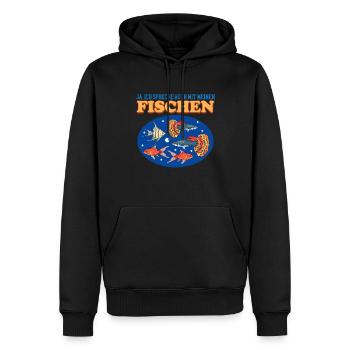 Aquarium Aquaristik Aquarianer Zierfisch Geschenk - Männer Premium Bio Hoodie - Schwarz - Vorne - Nico (187cm)
