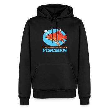 Aquarianer Aquarium Aquaristik Zierfisch Geschenk - Männer Premium Bio Hoodie - Schwarz - Vorne - Nico (187cm)