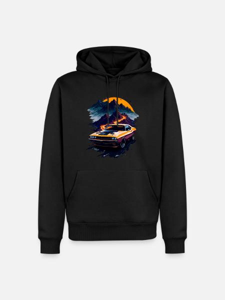 Classic sports car - Men’s Premium Organic Hoodie - black