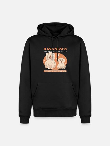 Havaneser Hunde Hundebesitzer Geschenk - Männer Premium Bio Hoodie - Schwarz