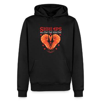 Krabben Garnele Krabbenliebhaber Krabbe Geschenk - Männer Premium Bio Hoodie - Schwarz - Vorne - Nico (187cm)