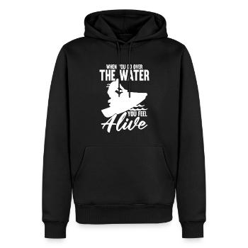 Jetski Über Wasser Gehen Wassersportler Geschenk - Männer Premium Bio Hoodie - Schwarz - Vorne - Nico (187cm)