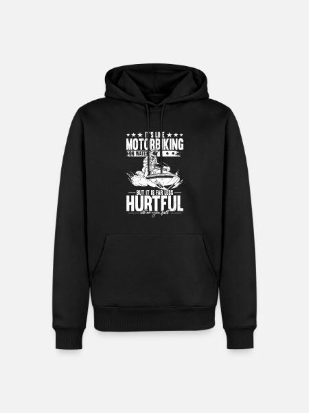 Jet Ski motorcykel på vand vandsport jetbåd - Herre Premium økologisk hoodie - sort