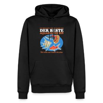 Aquaristik Aquarium Aquarianer Zierfisch Geschenk - Männer Premium Bio Hoodie - Schwarz - Vorne - Nico (187cm)