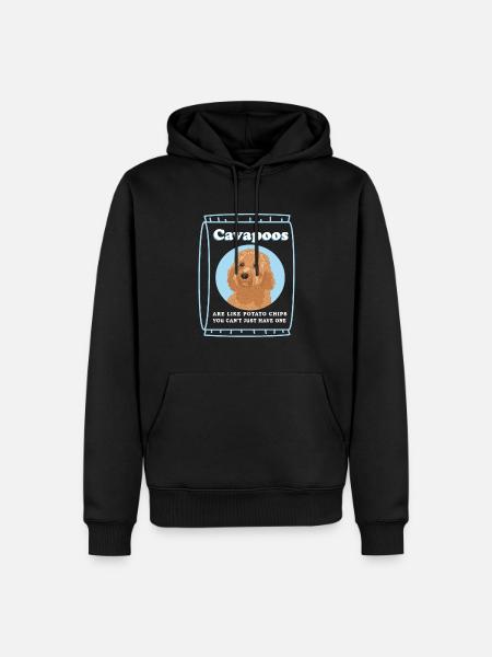 Cavapoo Hund | Cavoodle Hundebesitzer Geschenk - Männer Premium Bio Hoodie - Schwarz