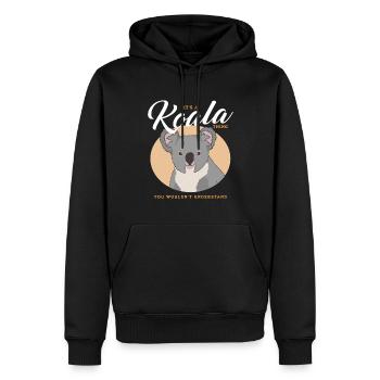 Koala Koalas Koala Bears Koala Bear Cadeau - Sweat à capuche Premium bio Homme - noir - Devant - Nico (187cm)