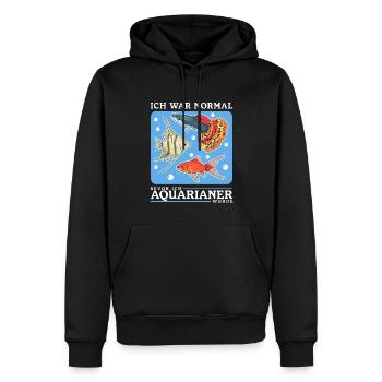 Aquarium Aquarianer Aquaristik Zierfisch Geschenk - Männer Premium Bio Hoodie - Schwarz - Vorne - Nico (187cm)