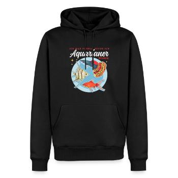Aquarium Aquarianer Zierfisch Aquaristik Geschenk - Männer Premium Bio Hoodie - Schwarz - Vorne - Nico (187cm)