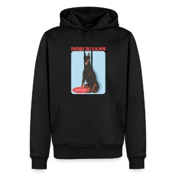 Doberman Dog Dog Propriétaire Cadeau - Sweat à capuche Premium bio Homme - noir - Devant - Nico (187cm)