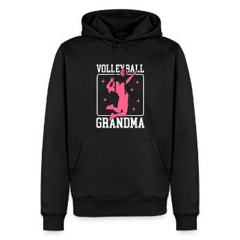 Volleyball Mamie Volleyball Cadeau de joueur de volleyball - Sweat à capuche Premium bio Homme - noir - Devant - Nico (187cm)