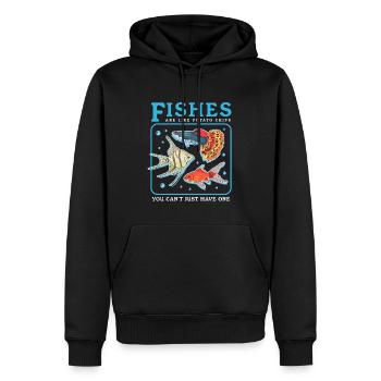Aquarium Aquaristik Aquarianer Zierfisch Geschenk - Männer Premium Bio Hoodie - Schwarz - Vorne - Nico (187cm)