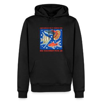 Aquarium Aquarianer Aquaristik Zierfisch Geschenk - Männer Premium Bio Hoodie - Schwarz - Vorne - Nico (187cm)