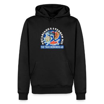 Aquarium Aquaristik Aquarianer Zierfisch Geschenk - Männer Premium Bio Hoodie - Schwarz - Vorne - Nico (187cm)