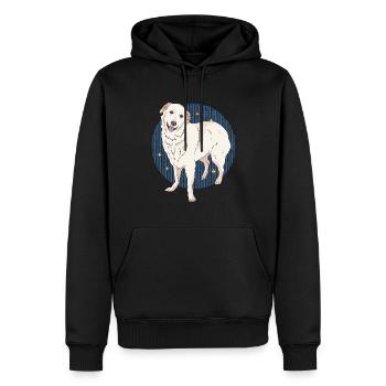 Chiens de montagne des Pyrénées | Cadeau du propriétaire de chien - Sweat à capuche Premium bio Homme - noir - Devant - Nico (187cm)