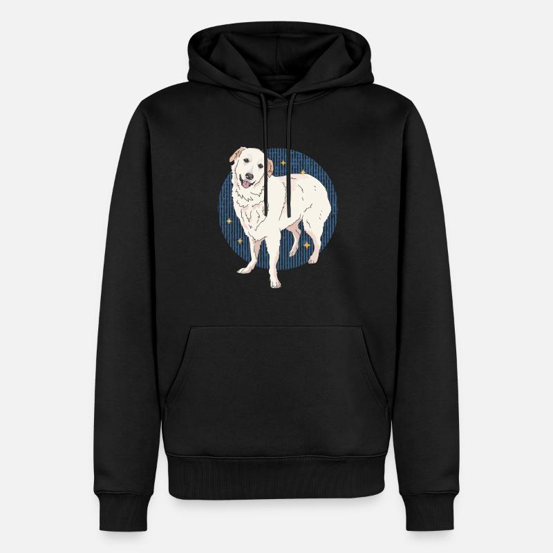 Pyrenäenberghund Hunde | Hundebesitzer Geschenk - Männer Premium Bio Hoodie - Schwarz