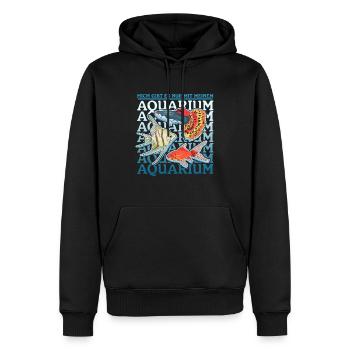 Aquarium Aquarianer Aquaristik Zierfisch Geschenk - Männer Premium Bio Hoodie - Schwarz - Vorne - Nico (187cm)