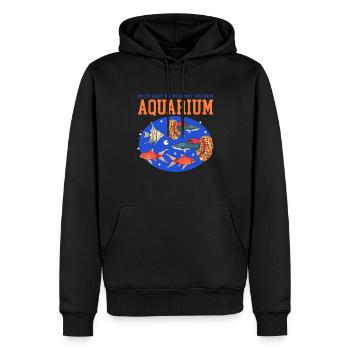 Aquarium Aquaristik Aquarianer Zierfisch Geschenk - Männer Premium Bio Hoodie - Schwarz - Vorne - Nico (187cm)