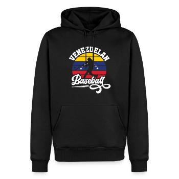 Venezuela Baseballspieler Baseball Meisterschaft - Männer Premium Bio Hoodie - Schwarz - Vorne - Nico (187cm)