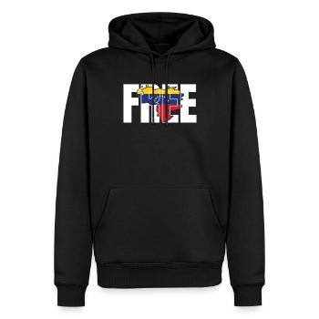 Venezuela Freiheit Südamerika Reiseland Geschenk - Männer Premium Bio Hoodie - Schwarz - Vorne - Nico (187cm)