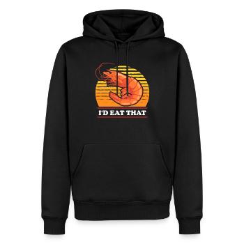 Crabe Crevettes Crabe Crabe Lover Cadeau - Sweat à capuche Premium bio Homme - noir - Devant - Nico (187cm)
