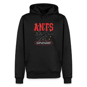 Fourmis Ferme Fourmi Formicarium Cadeau - Sweat à capuche Premium bio Homme - noir - Devant - Nico (187cm)
