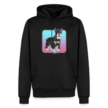 Schnauzer miniature Propriétaire | Cadeau Schnauzer Chien - Sweat à capuche Premium bio Homme - noir - Devant - Nico (187cm)