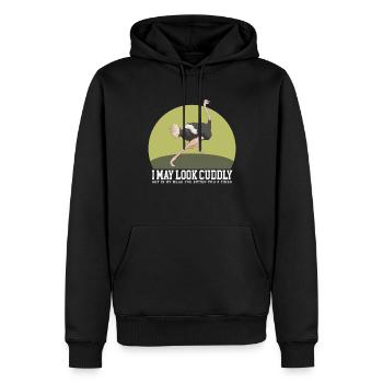 Strauß Vogel Strauße Straußenliebhaber Geschenk - Männer Premium Bio Hoodie - Schwarz - Vorne - Nico (187cm)