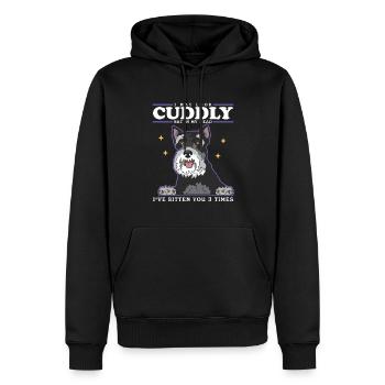 Schnauzer miniature propriétaire Schnauzer chiens cadeau - Sweat à capuche Premium bio Homme - noir - Devant - Nico (187cm)