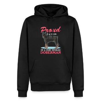 Doberman Mom Dog Owner Dog Mom Gift - Men’s Premium Organic Hoodie - black - Front - Nico (187cm)
