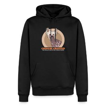 Chinese Crested Dogs Chinese Crested Gift - Men’s Premium Organic Hoodie - black - Front - Nico (187cm)