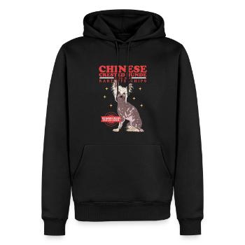 Chinese Crested Dog Chinese Crested Gift - Men’s Premium Organic Hoodie - black - Front - Nico (187cm)