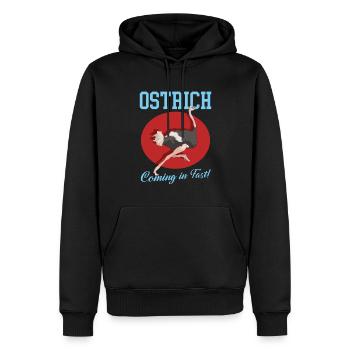 Strauß Vogel Strauße Straußenliebhaber Geschenk - Männer Premium Bio Hoodie - Schwarz - Vorne - Nico (187cm)