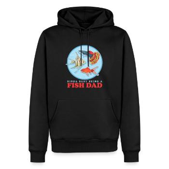 Aquarium Fisch Dad Aquaristik Aquarianer Geschenk - Männer Premium Bio Hoodie - Schwarz - Vorne - Nico (187cm)
