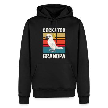 Kakadu Opa Papageien Kakadus Geschenk - Männer Premium Bio Hoodie - Schwarz - Vorne - Nico (187cm)