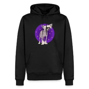 Chinesischer Schopfhund Chinese Crested Geschenk - Männer Premium Bio Hoodie - Schwarz - Vorne - Nico (187cm)