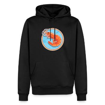 Crabe Crevettes Crabe Crabe Lover Cadeau - Sweat à capuche Premium bio Homme - noir - Devant - Nico (187cm)