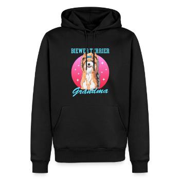 Biewer Terrier Oma Hundebesitzer Geschenk - Männer Premium Bio Hoodie - Schwarz - Vorne - Nico (187cm)