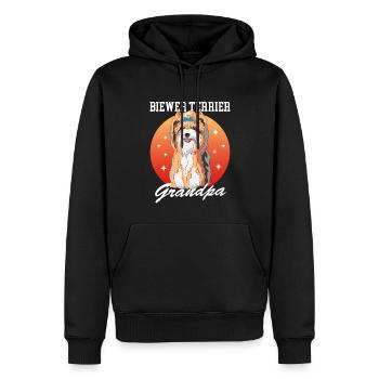 Biewer Terrier Opa Hundebesitzer Geschenk - Männer Premium Bio Hoodie - Schwarz - Vorne - Nico (187cm)
