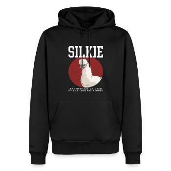 Silkie Silkie Chickens Silkie Chickens Gift - Men’s Premium Organic Hoodie - black - Front - Nico (187cm)