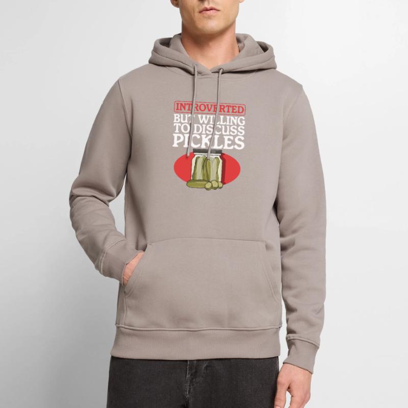 Cornichons de concombre Cornichon Kukumer concombre cadeau Sweat à capuche Premium bio Homme