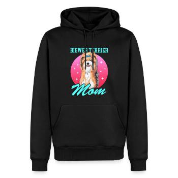 Biewer Terrier Mom Hundebesitzer Geschenk - Männer Premium Bio Hoodie - Schwarz - Vorne - Nico (187cm)