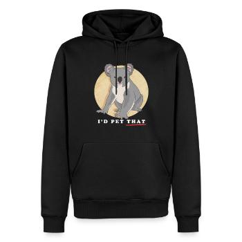 Koala Koalas | Koala ours Koala ours cadeau - Sweat à capuche Premium bio Homme - noir - Devant - Nico (187cm)