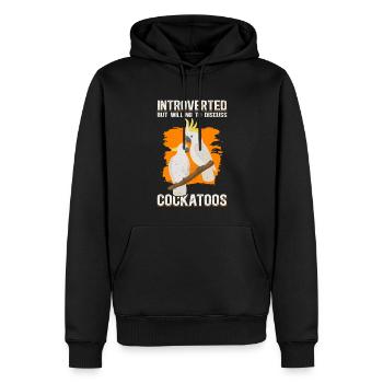 Cacatoès perroquets propriétaire cacatoès cadeau - Sweat à capuche Premium bio Homme - noir - Devant - Nico (187cm)