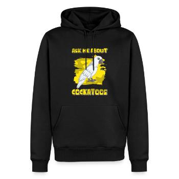Kakadu Papageien Kakadus Geschenk - Männer Premium Bio Hoodie - Schwarz - Vorne - Nico (187cm)