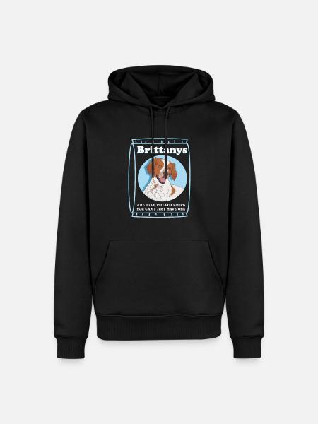 Brittany Epagneul Breton Dog Gift - Men’s Premium Organic Hoodie - black