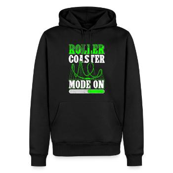 Roller Coaster Roller Coaster Gift - Men’s Premium Organic Hoodie - black - Front - Nico (187cm)