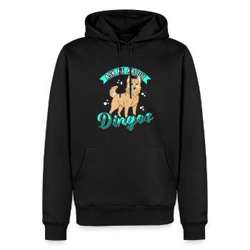 Dingo Australian Dingoes Dogs Gift - Men’s Premium Organic Hoodie - black - Front - Nico (187cm)