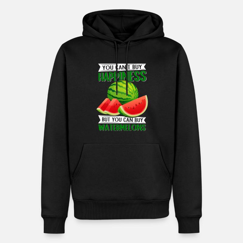 Pâte de pastèque Angurie Arbuse cadeau - Sweat à capuche Premium bio Homme - noir