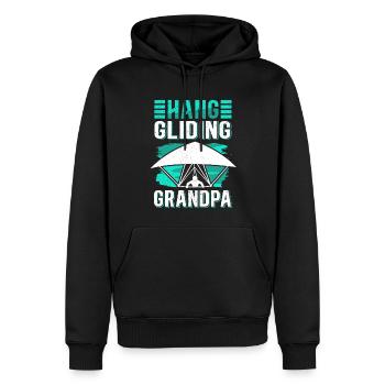 Hang Gliding Opa Hängegleiter Geschenk - Männer Premium Bio Hoodie - Schwarz - Vorne - Nico (187cm)