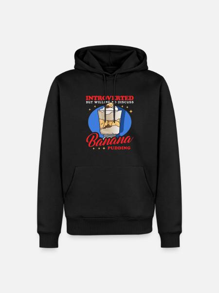 Bananenpudding Bananen-Pudding Geschenk - Männer Premium Bio Hoodie - Schwarz